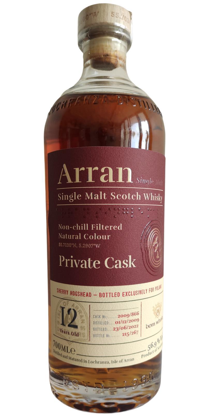 Arran 2009 Private Cask
