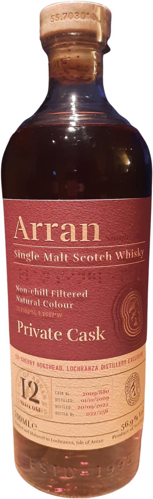 Arran 2009 Private Cask
