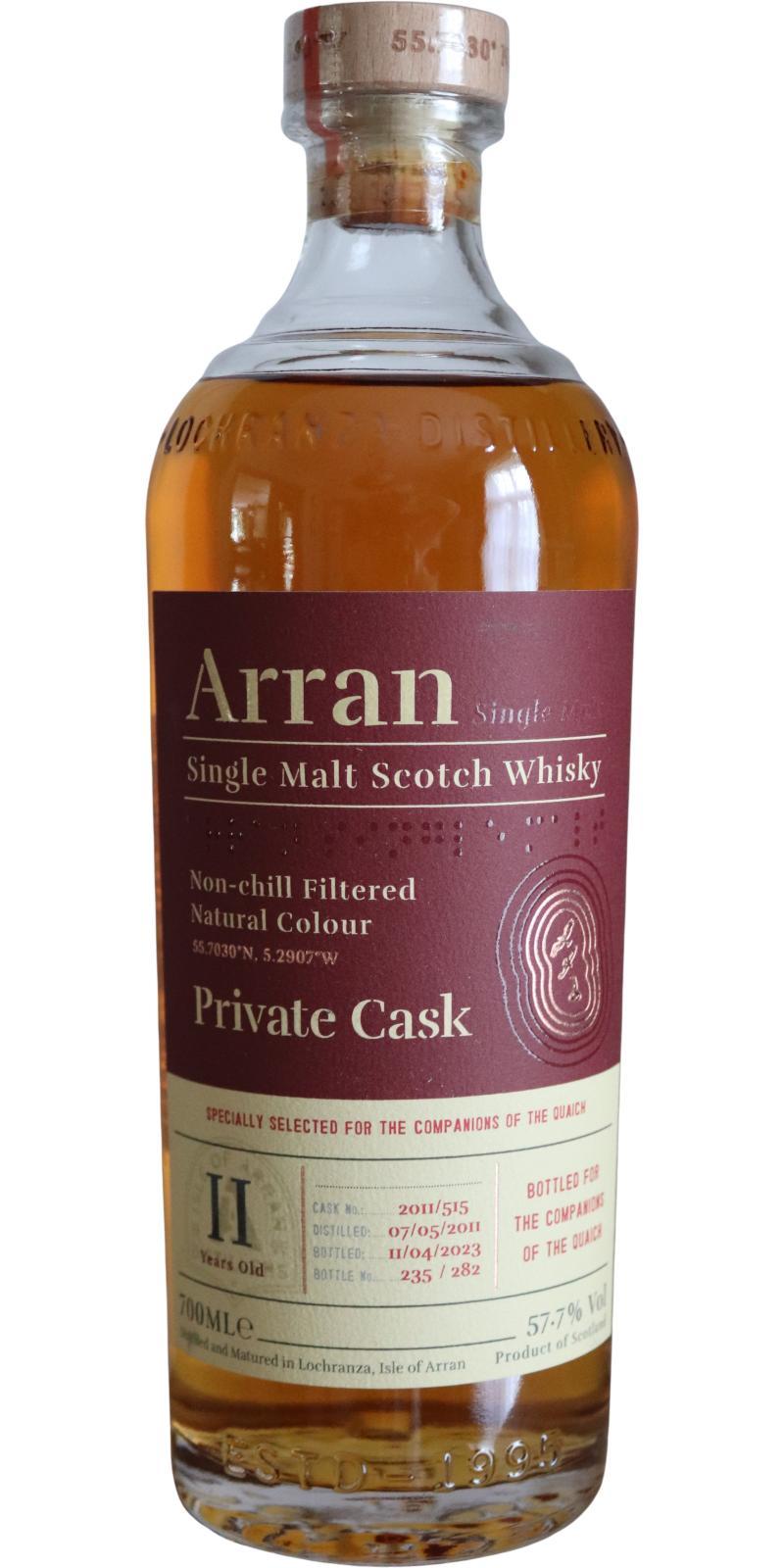 Arran 2011 Private Cask