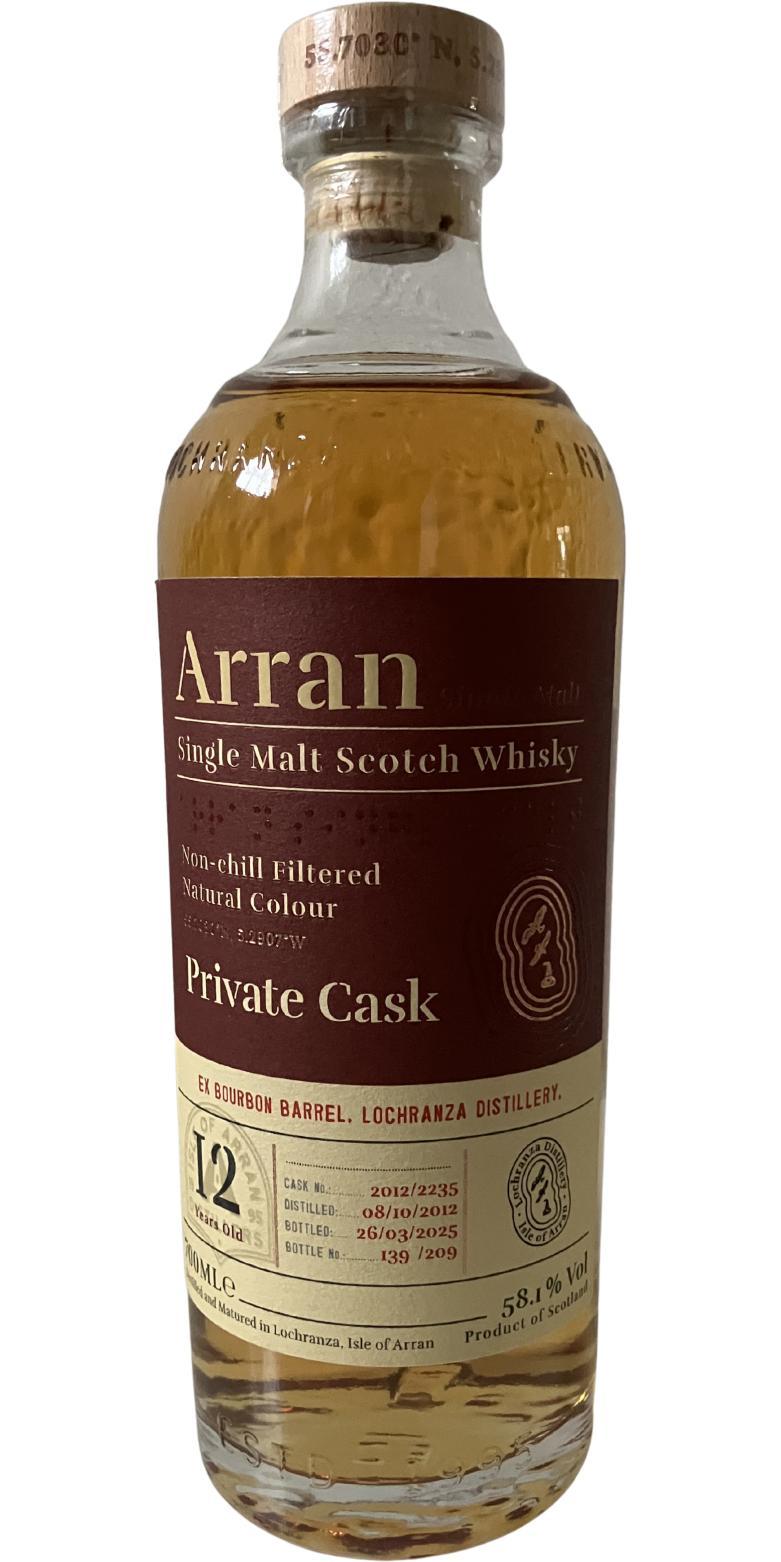 Arran 2012 Private Cask