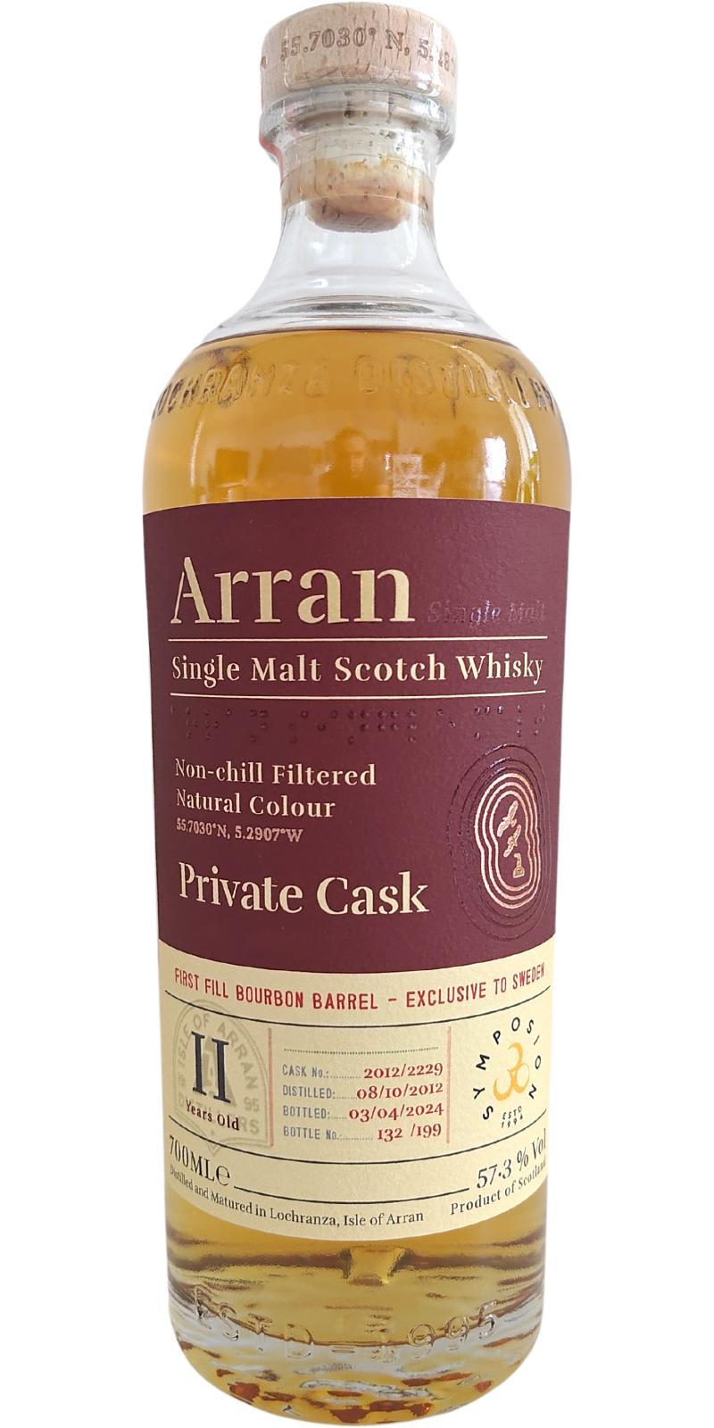 Arran 2012 Private Cask