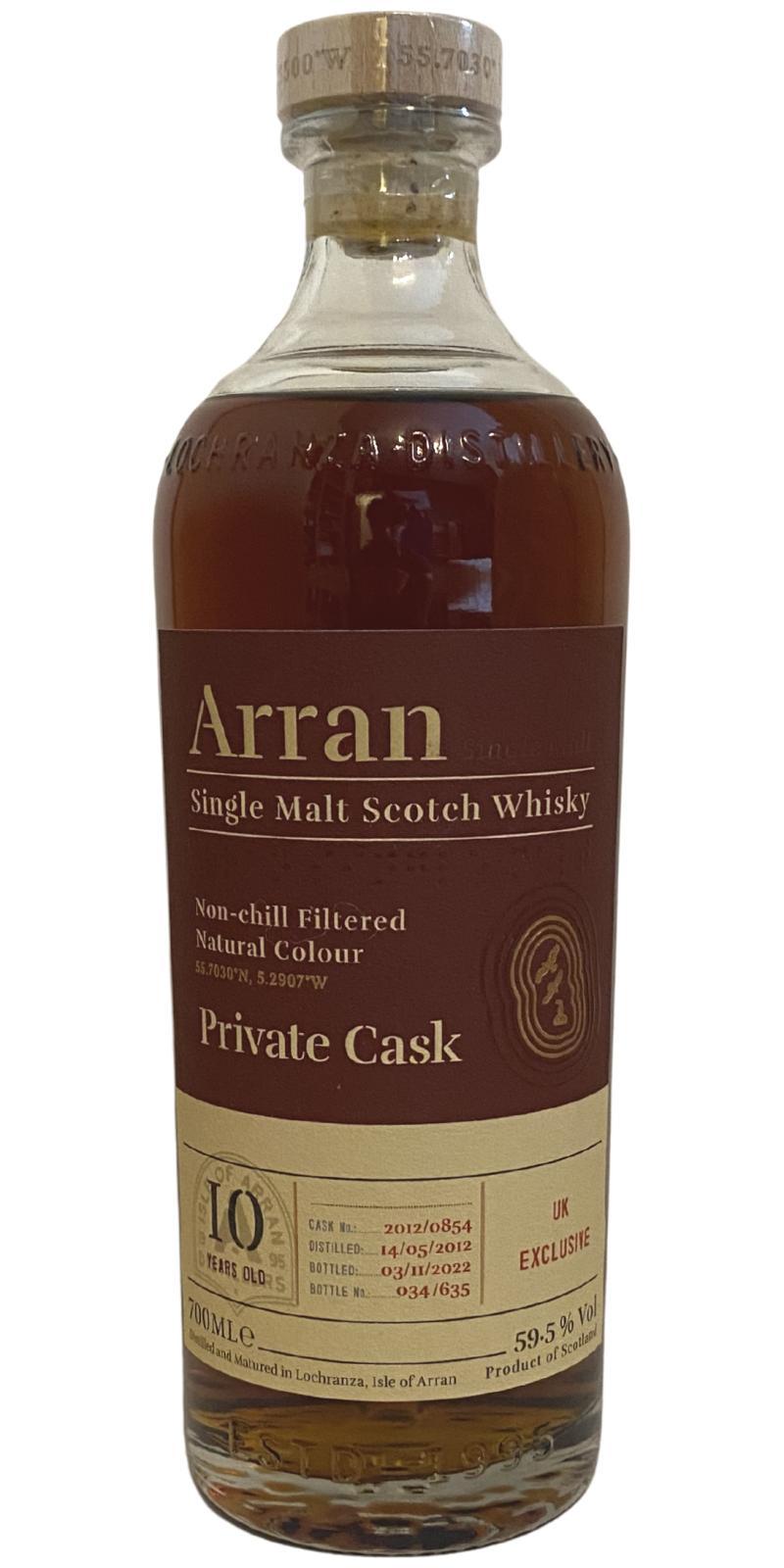Arran 2012 Private Cask