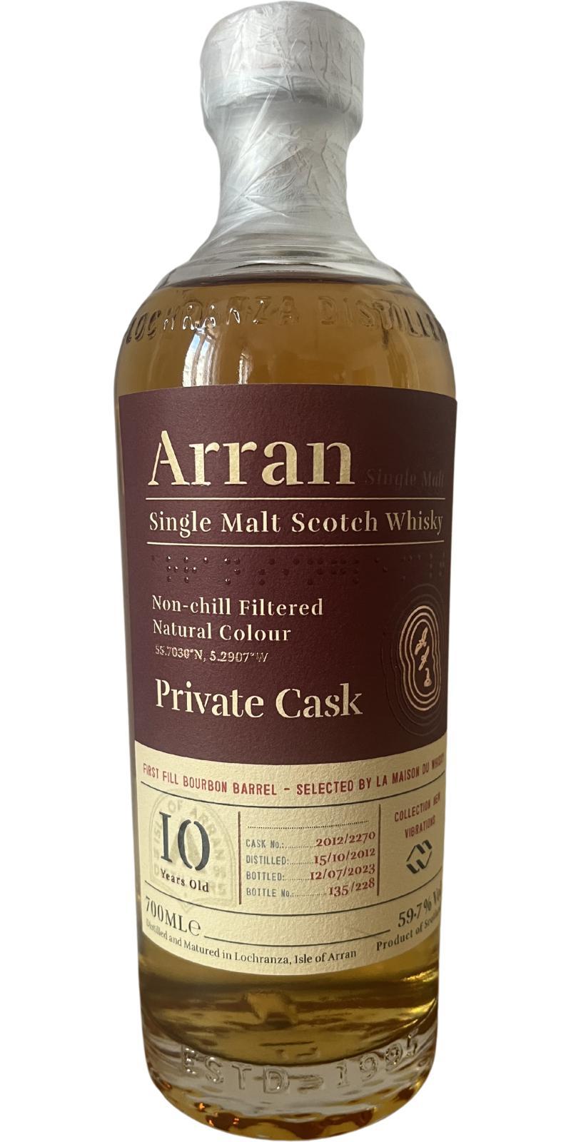 Arran 2012 Private Cask
