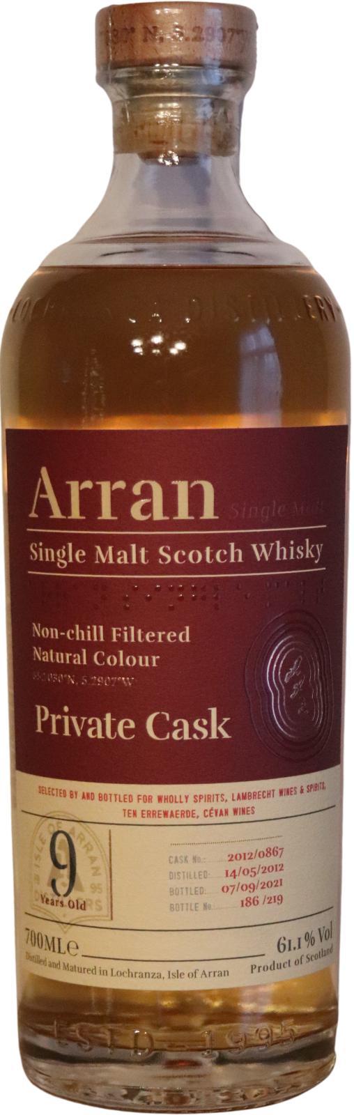 Arran 2012 Private Cask
