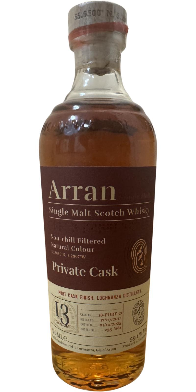 Arran 2012 Private Cask