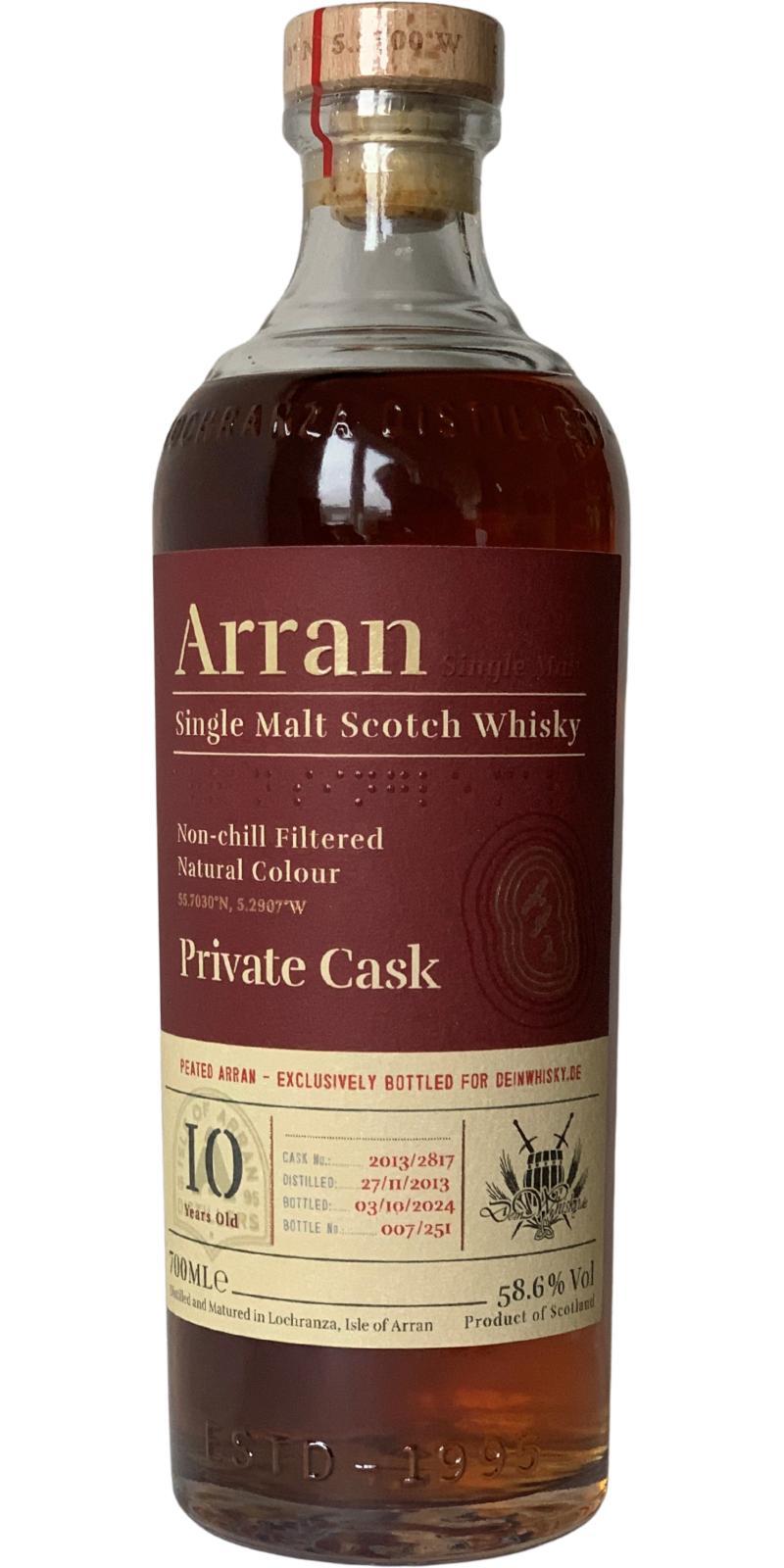 Arran 2013 Private Cask