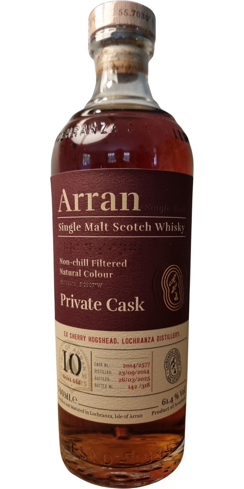Arran 2014 Private Cask