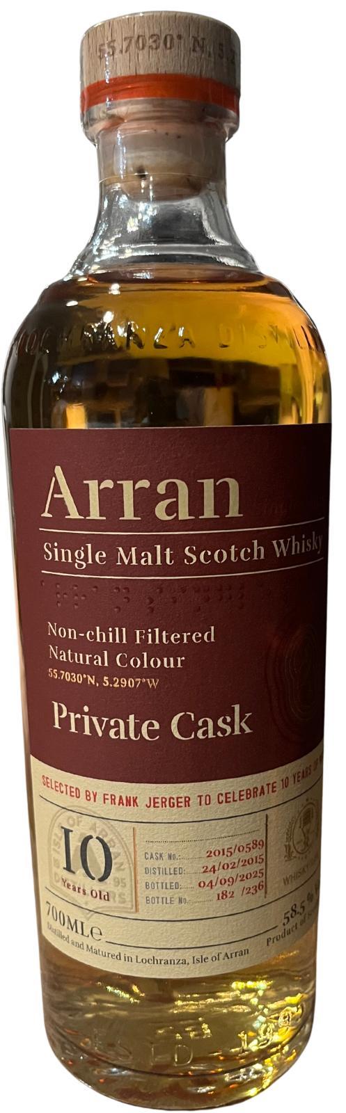 Arran 2015 Private Cask