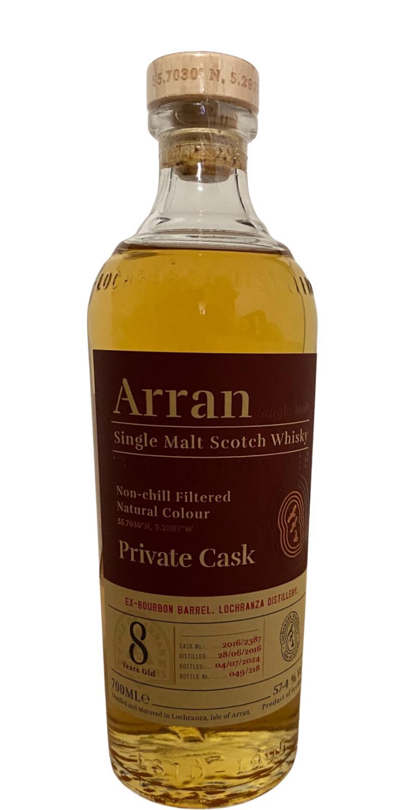 Arran 2016 Private Cask