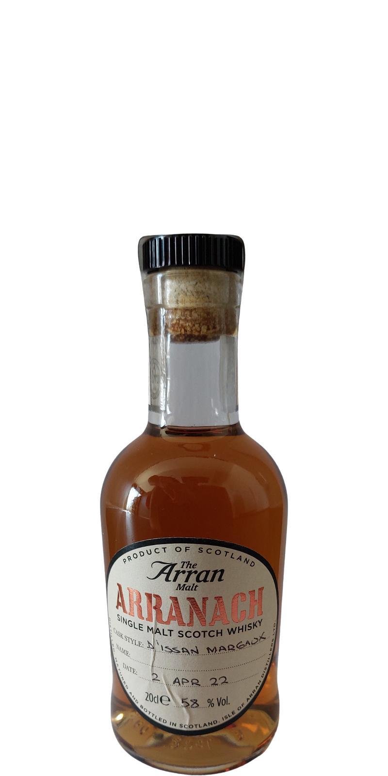 Arran Arranach Bottled by hand at the distillery