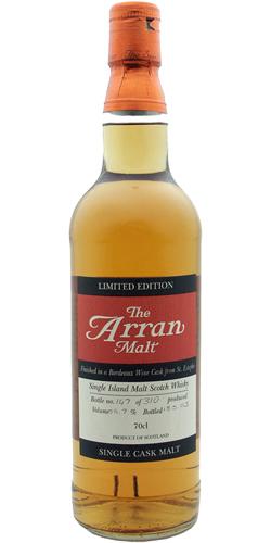 Arran Bordeaux Cask Limited Edition - Single Cask Malt