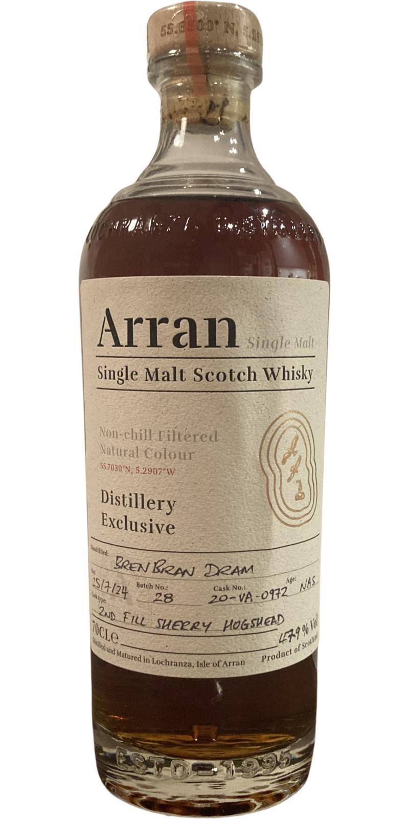 Arran Distillery Exclusive Pour Your Own