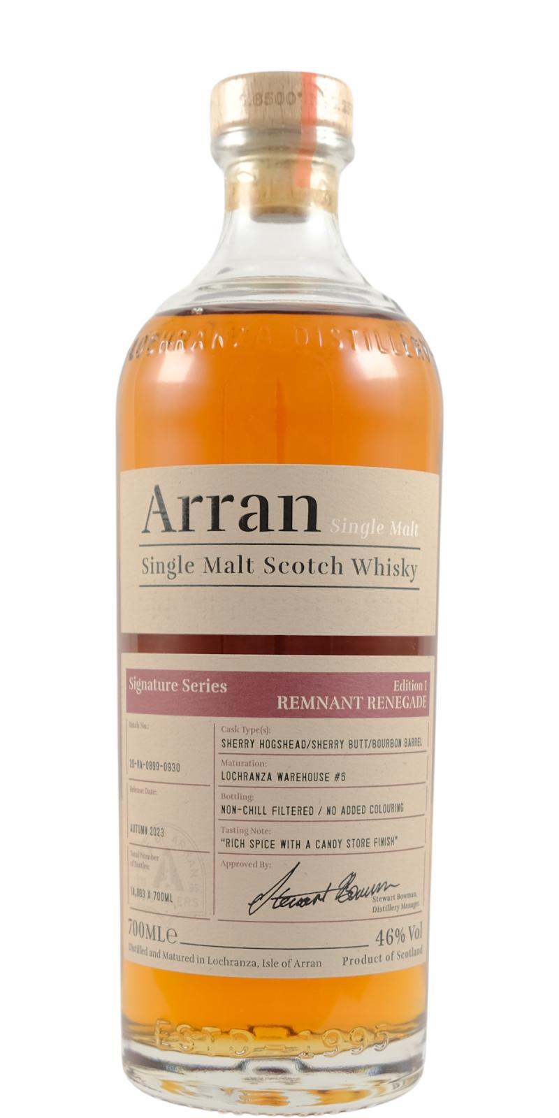 Arran Remnant Renegade The Signature Series - Edition 1