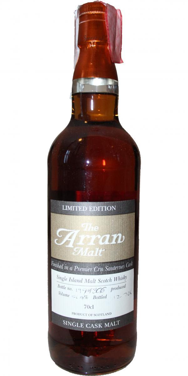 Arran Sauternes Cask Limited Edition - Single Cask Malt