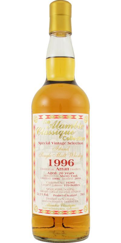Arran 1996 AC Special Vintage Selection