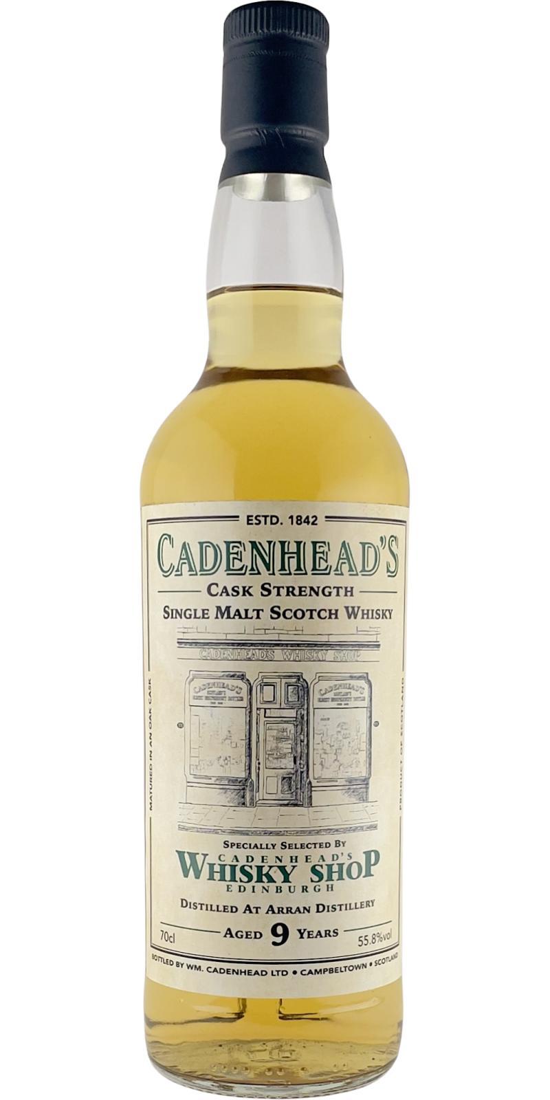 Arran 2015 CA Cadenhead's Whisky Shop Edinburgh