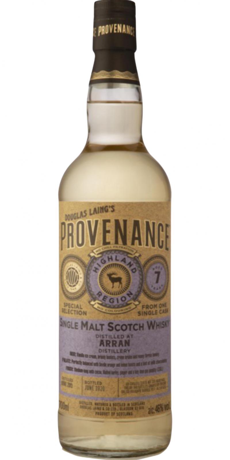 Arran 2013 DL Provenance