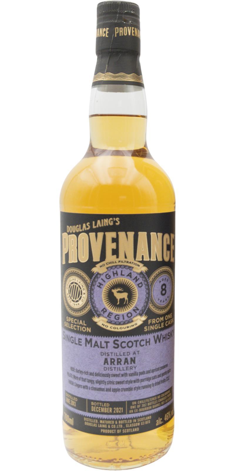 Arran 2013 DL Provenance