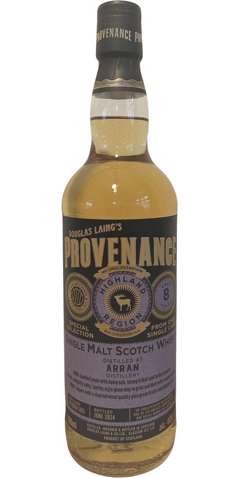 Arran 2015 DL Provenance