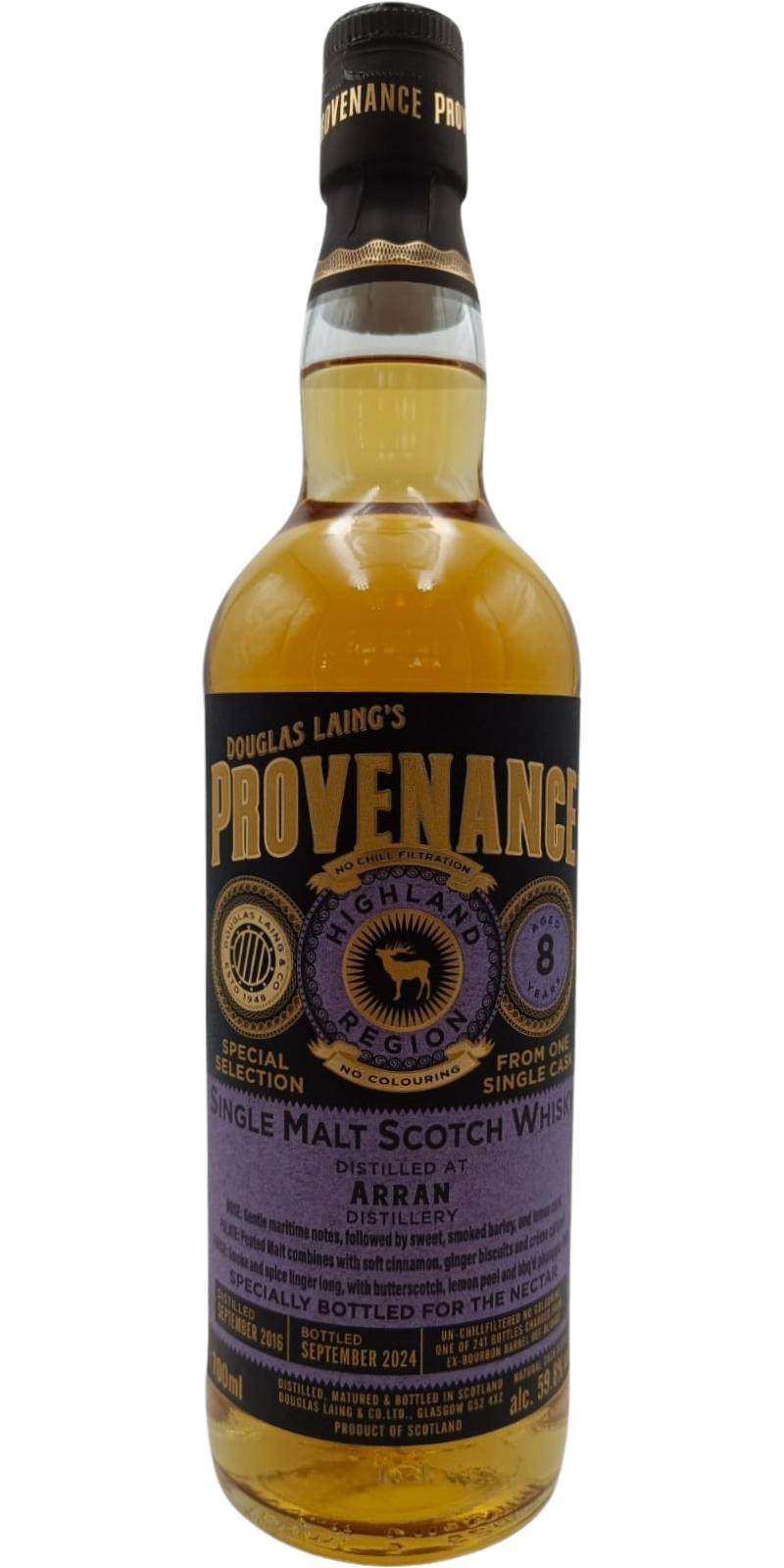Arran 2016 DL Provenance
