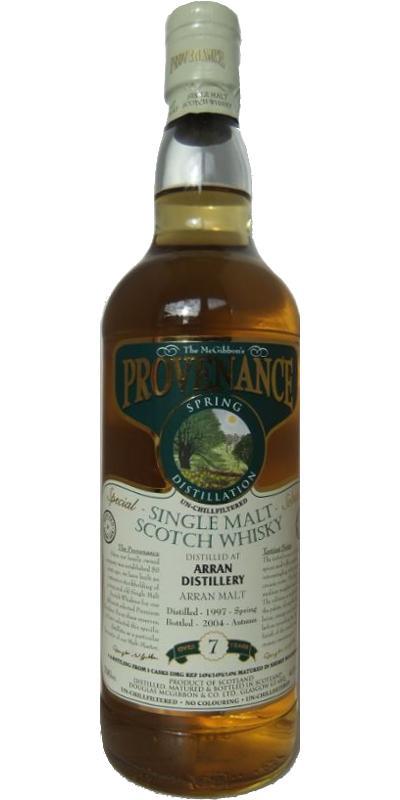 Arran 1997 McG McGibbon's Provenance