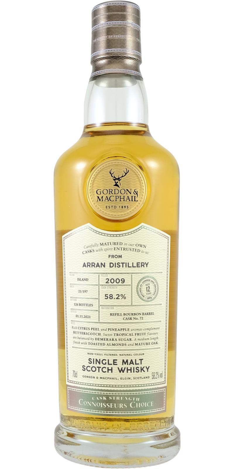 Arran 2009 GM Connoisseurs Choice - Cask Strength