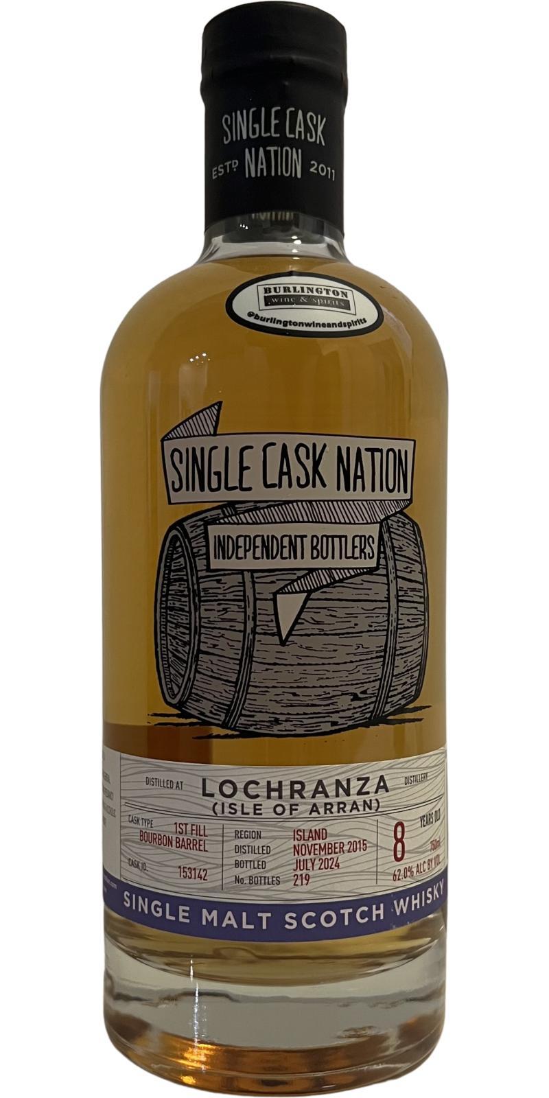 Lochranza 2015 JWC Single Cask Nation