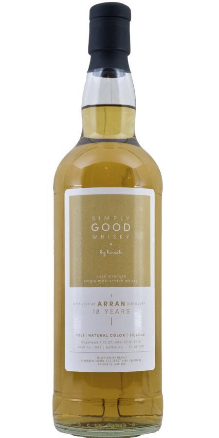 Arran 1996 KI Simply Good Whisky