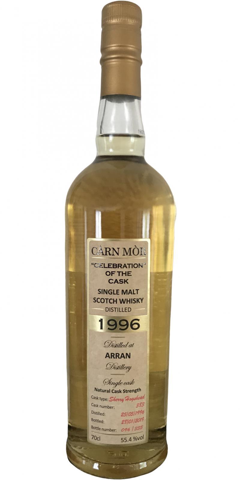 Arran 1996 MMcK Càrn Mòr Celebration of the Cask