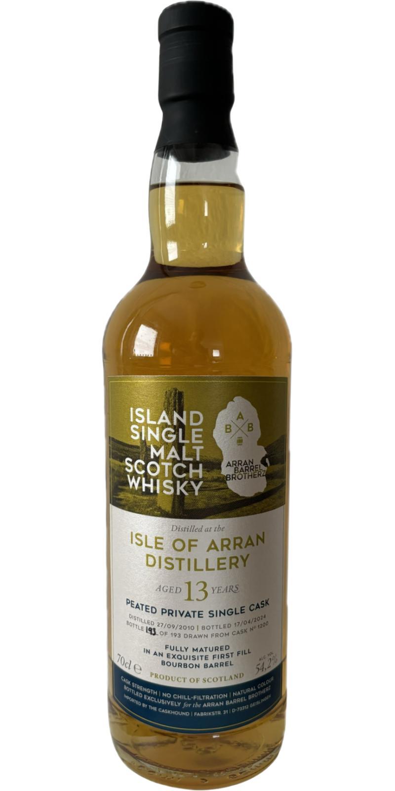 Arran 2010 TCaH Private Casks