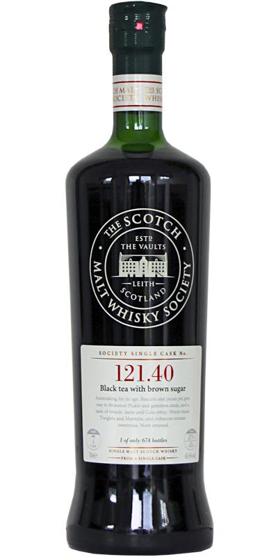 Arran 07-year-old SMWS 121.40 Black tea with brown sugar