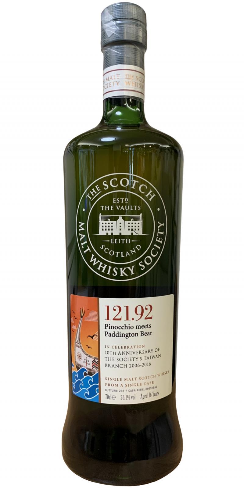 Arran 16-year-old SMWS 121.92 Pinocchio meets Paddington Bear