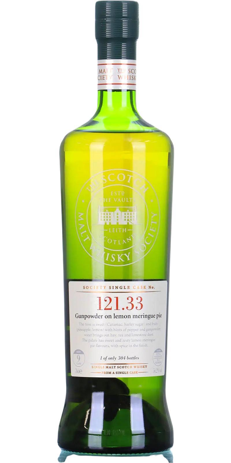 Arran 2000 SMWS 121.33 Gunpowder on lemon meringue pie