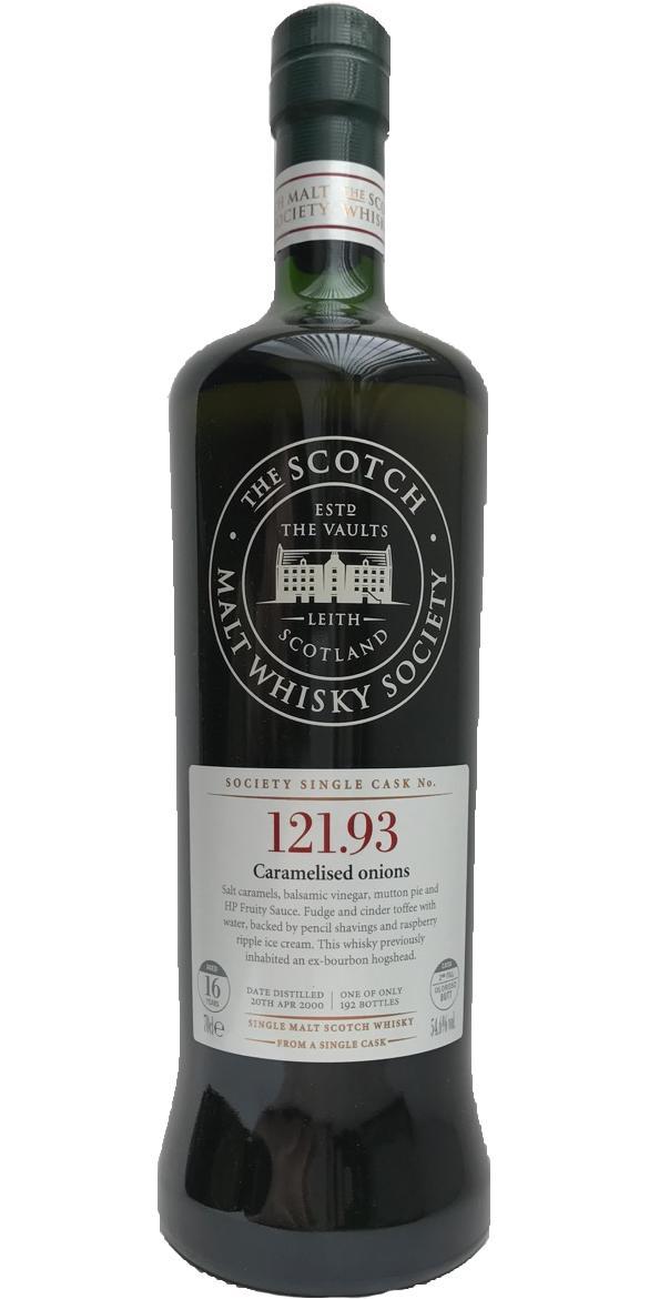 Arran 2000 SMWS 121.93 Caramelised onions