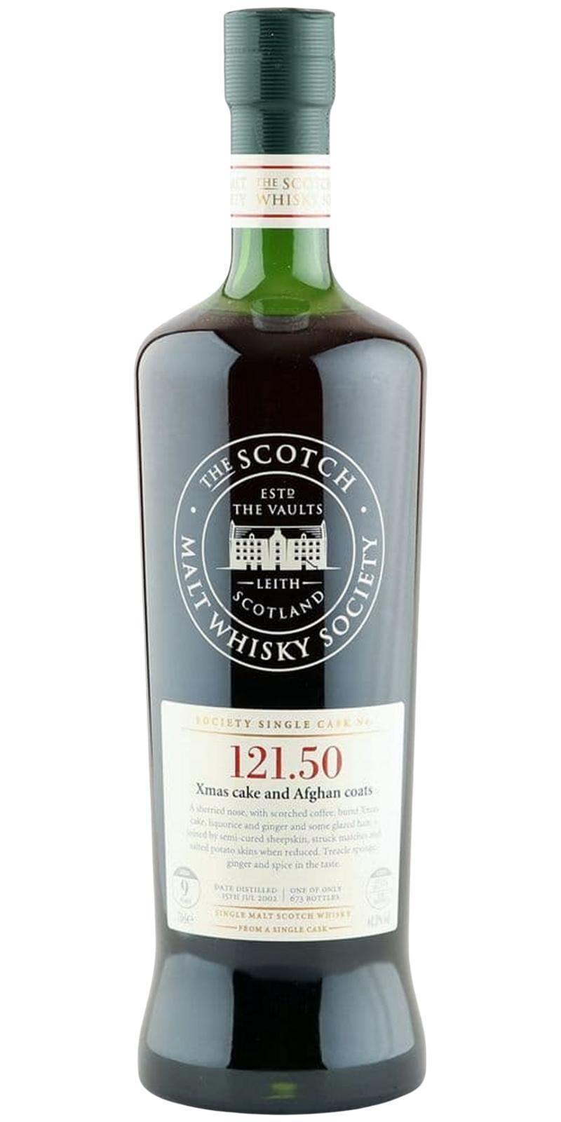 Arran 2002 SMWS 121.50 Xmas cake and Afghan coats