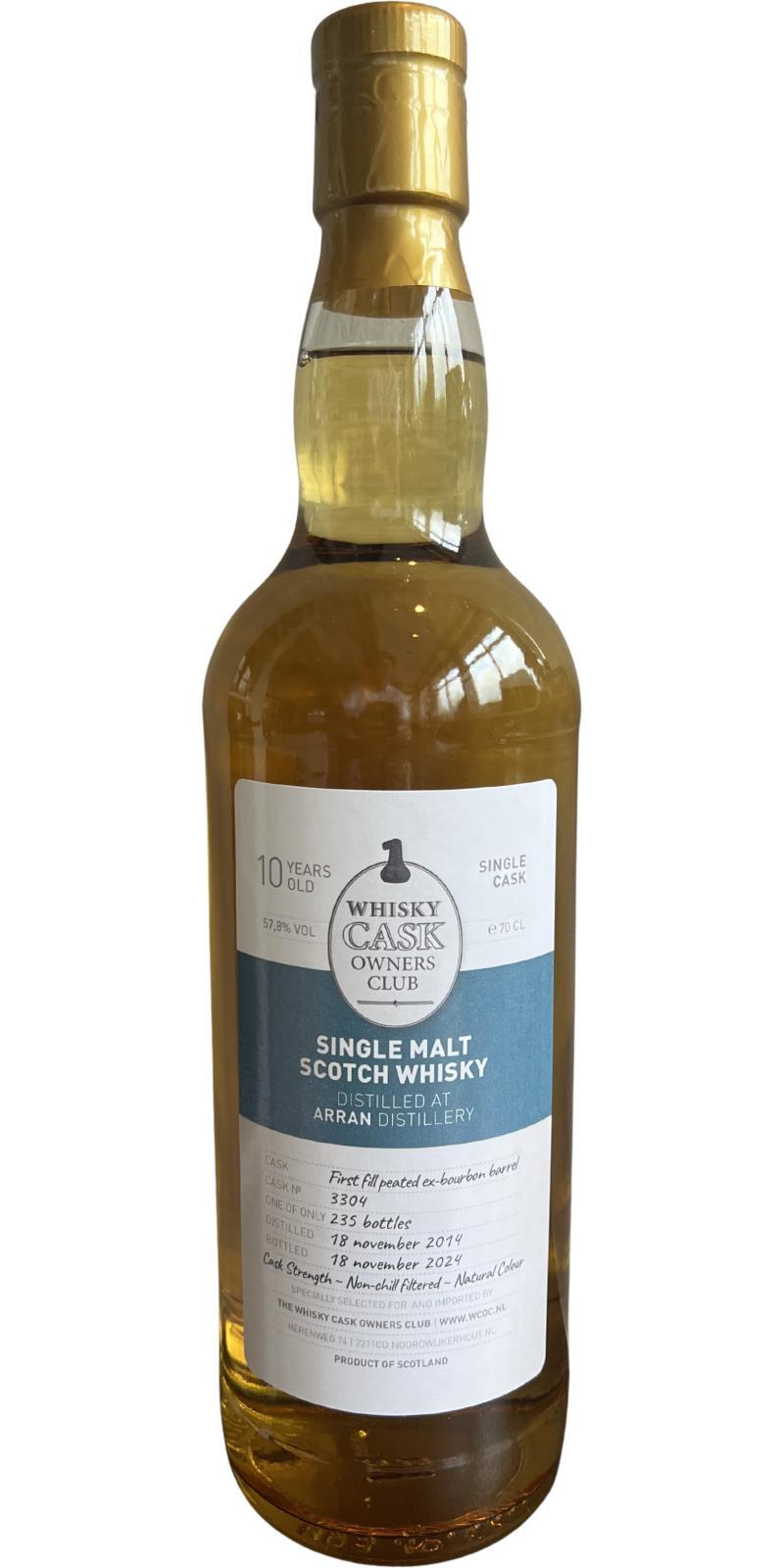 Arran 2014 UD Whisky Cask Owners Club