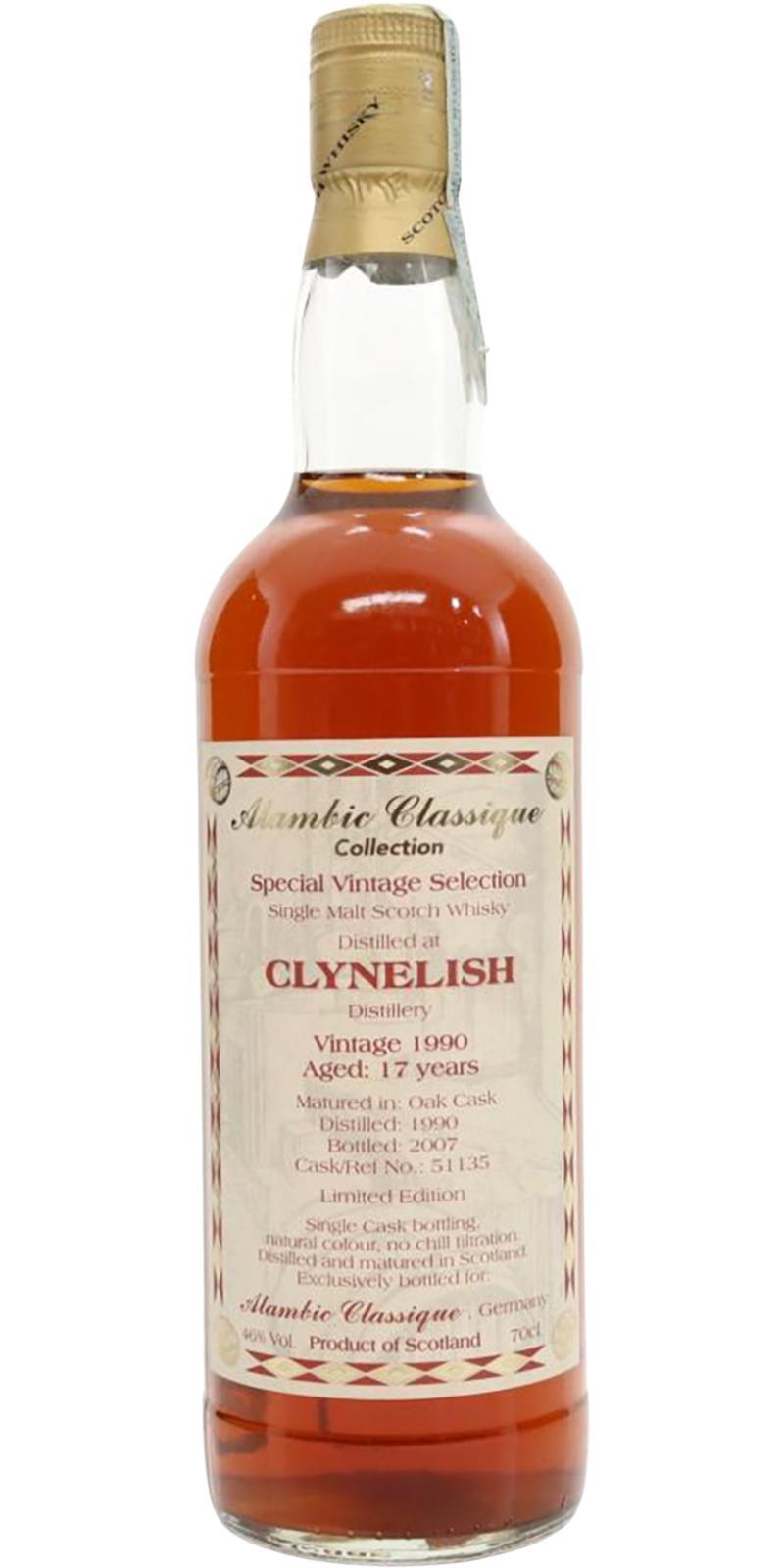 Clynelish 1990 AC Special Vintage Selection