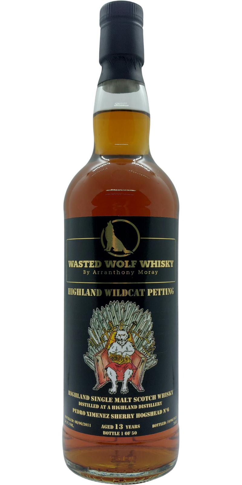 Highland Distillery 2011 AtMy Wasted Wolf Whisky
