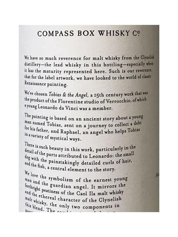 Tobias & The Angel Blended Malt Whisky CB Limited Edition