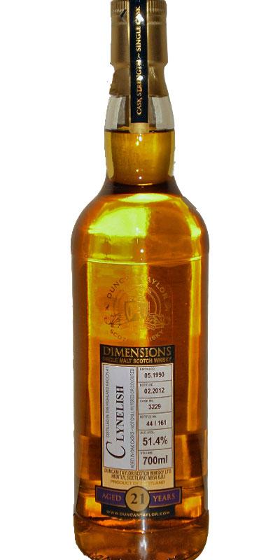 Clynelish 1990 DT Dimensions