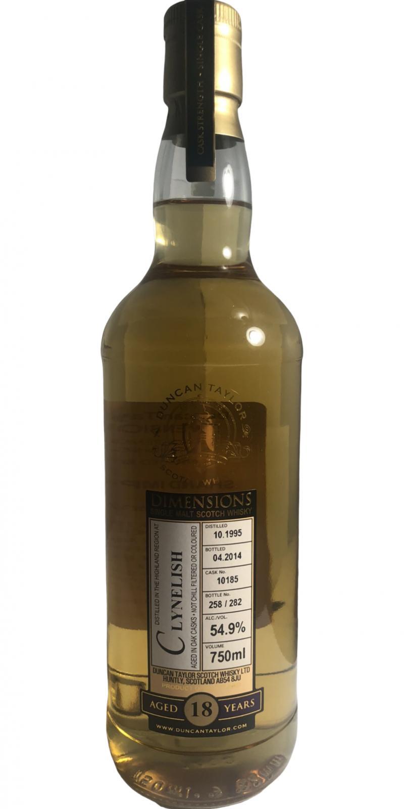 Clynelish 1995 DT Dimensions