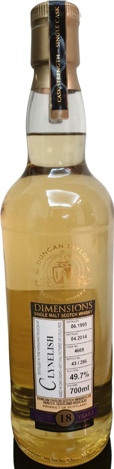 Clynelish 1995 DT Dimensions