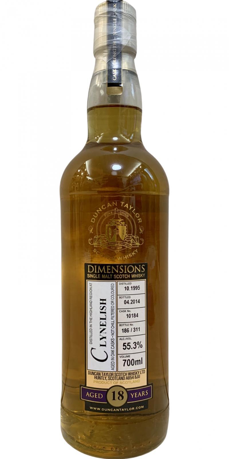 Clynelish 1995 DT Dimensions