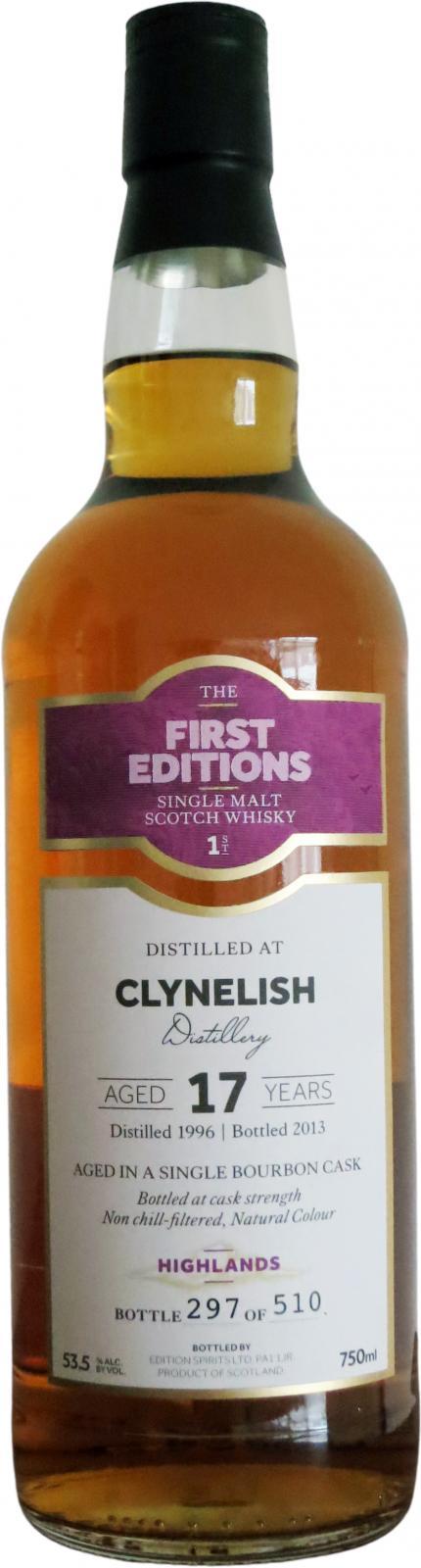 Clynelish 1996 ED The First Editions