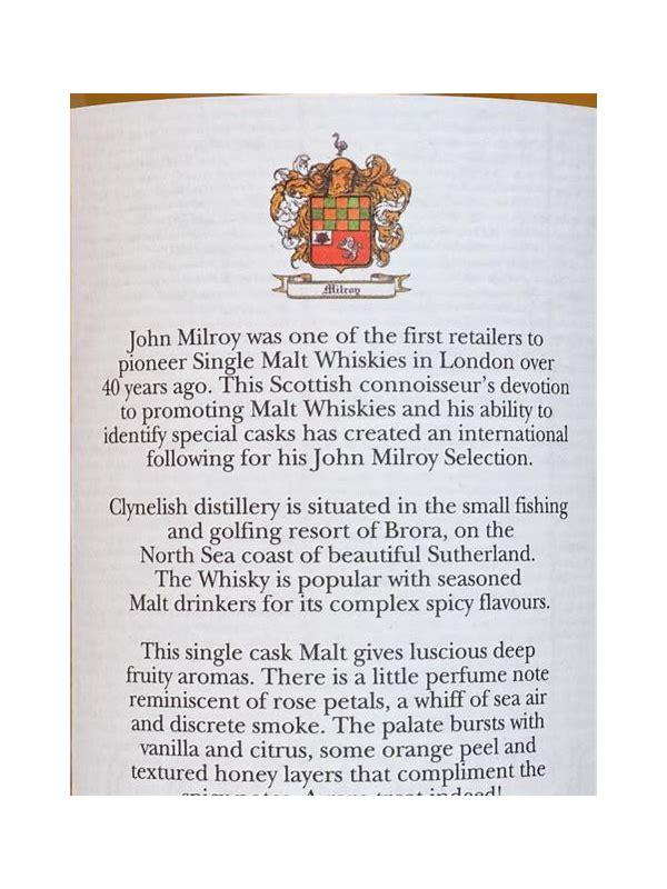 Clynelish 1982 JY The Selection