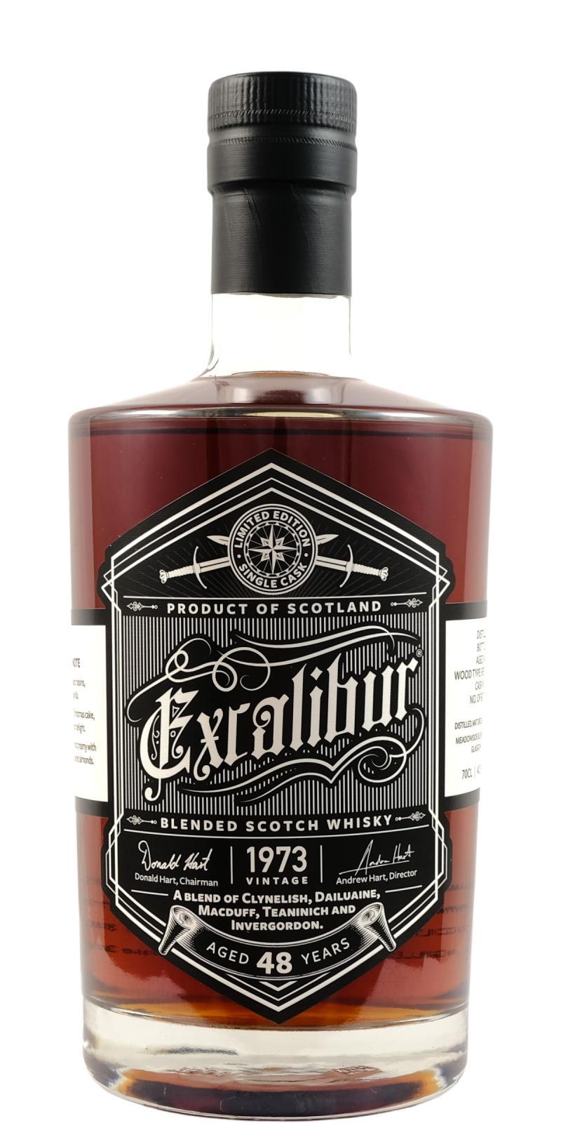 Excalibur 1973 MBl Blended Scotch Whisky