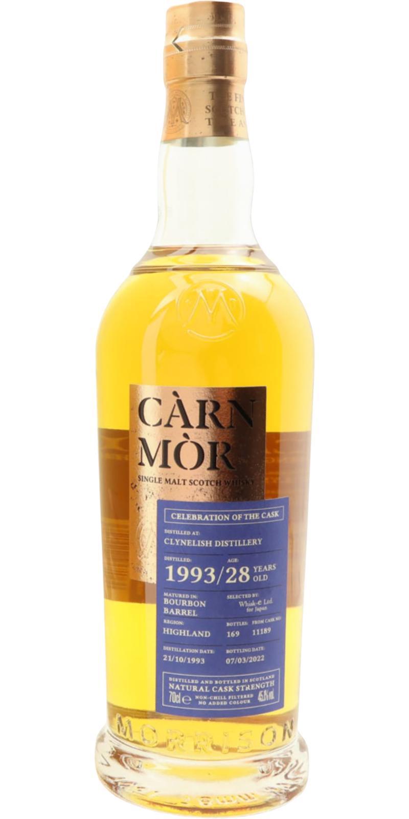 Clynelish 1993 MSWD Càrn Mòr Celebration of the Cask