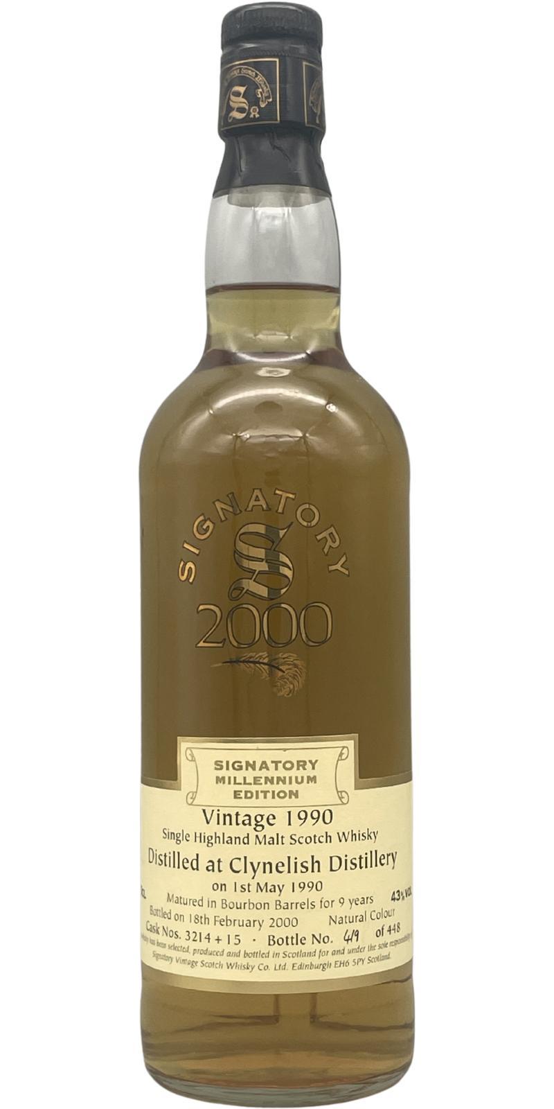Clynelish 1990 SV Millennium Edition