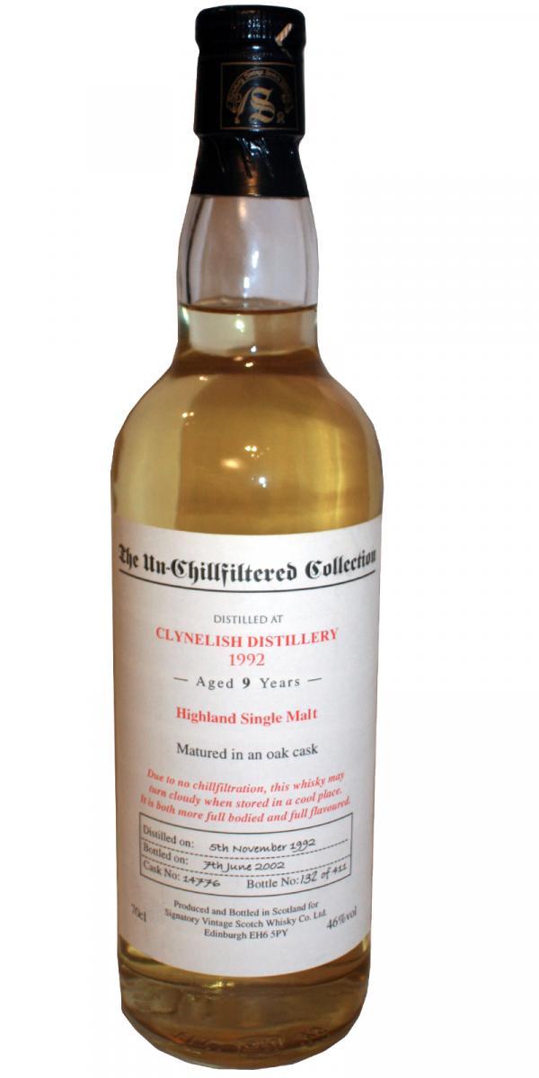 Clynelish 1992 SV The Un-Chillfiltered Collection