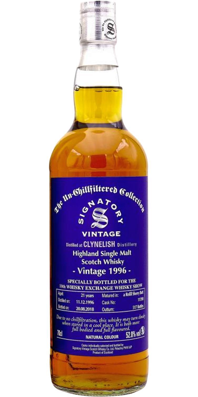 Clynelish 1996 SV The Un-Chillfiltered Collection - Cask Strength
